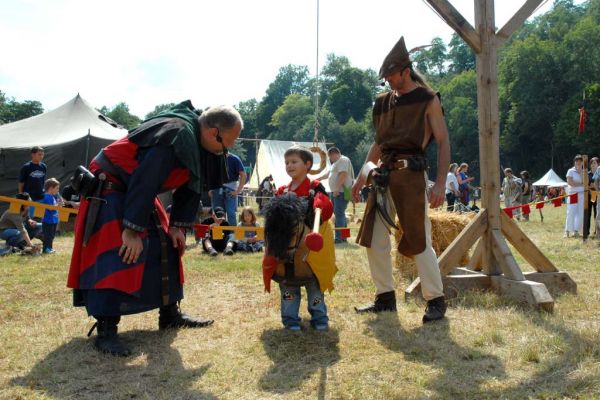 Ritter vor dem Gefecht